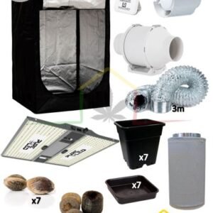 kit armario cultivo completo led 100x100