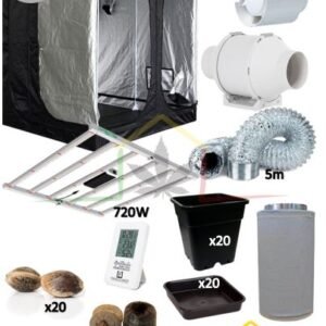 kit armario cultivo completo led 240 x 120